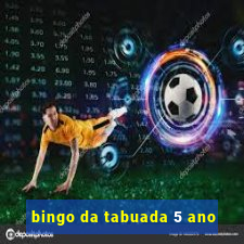 bingo da tabuada 5 ano