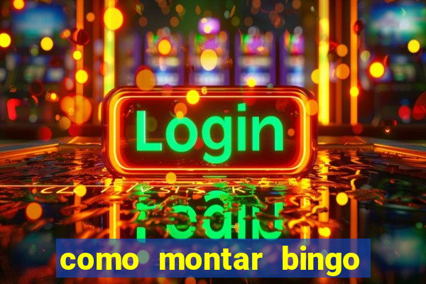 como montar bingo brinquedos toia