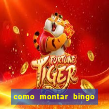 como montar bingo brinquedos toia