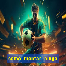 como montar bingo brinquedos toia