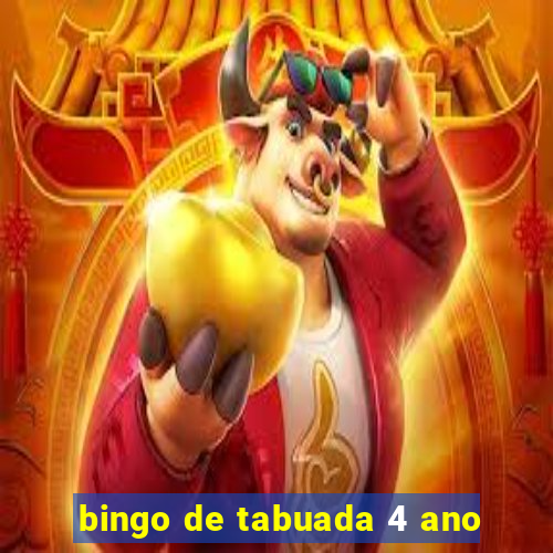 bingo de tabuada 4 ano