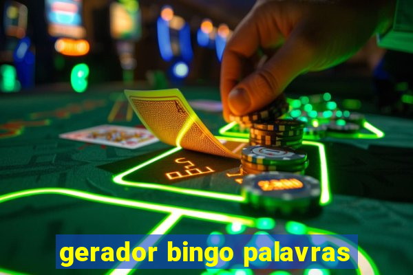 gerador bingo palavras