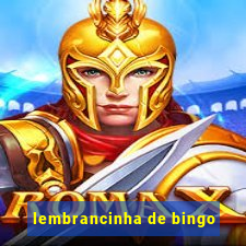 lembrancinha de bingo