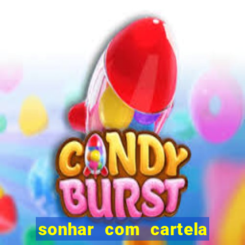 sonhar com cartela de bingo