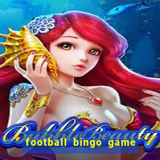 football bingo game - play now