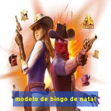 modelo de bingo de natal