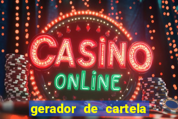 gerador de cartela de bingo