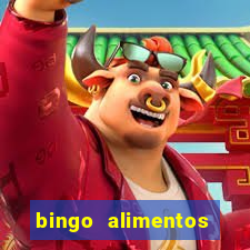 bingo alimentos para imprimir