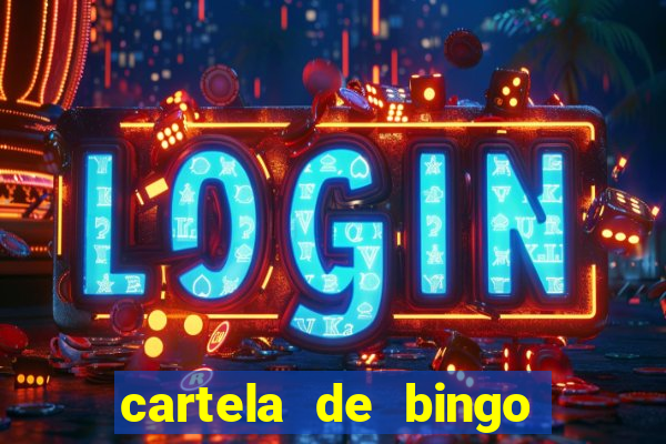 cartela de bingo cha de panela