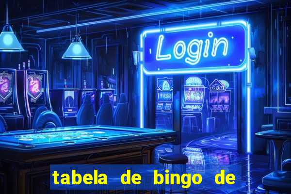 tabela de bingo de 1 a 100