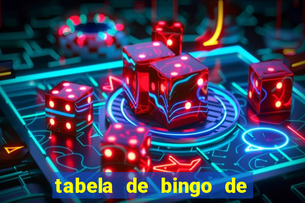 tabela de bingo de 1 a 100