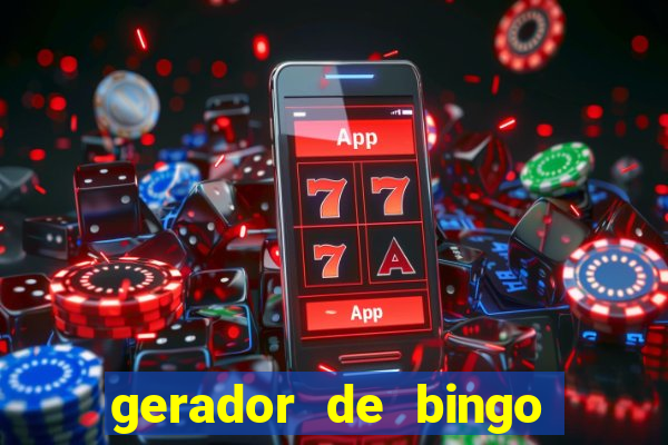 gerador de bingo cha de bebe