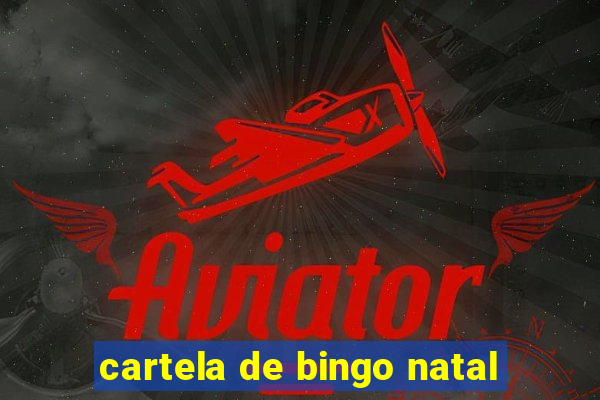 cartela de bingo natal