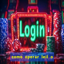 como operar leil o de abertura mini indice