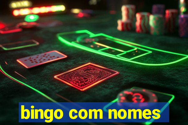 bingo com nomes