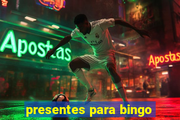 presentes para bingo