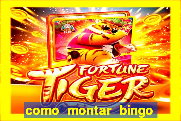 como montar bingo brinquedos toia