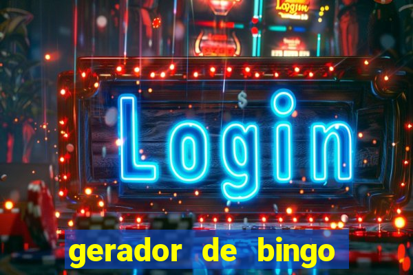gerador de bingo de palavras